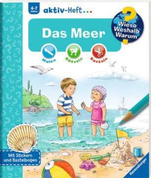 Bild von Aktiv-Heft WWW Meer 4-7J 20S Malen/Basteln - 32687-7