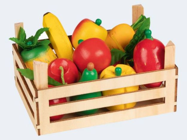 Bild von Obst und Gemüse in Kiste, - 51658