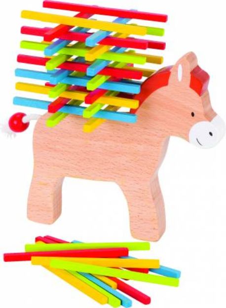 Bild von GOKI Packesel Stapelspiel Holz 12x10cm - 56950