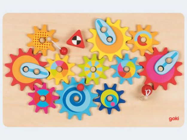 Bild von GOKI Zahnradspiel 16T Holz 33x21cm - 58782