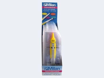 Zeige Details für 1 Stück Milan Geometrie Zirkel 2 Gelenke - Eine Verkaufseinheit = 6 Stück - 505099 Bild von 1 Stück Milan Geometrie Zirkel 2 Gelenke - Eine Verkaufseinheit = 6 Stück - 505099