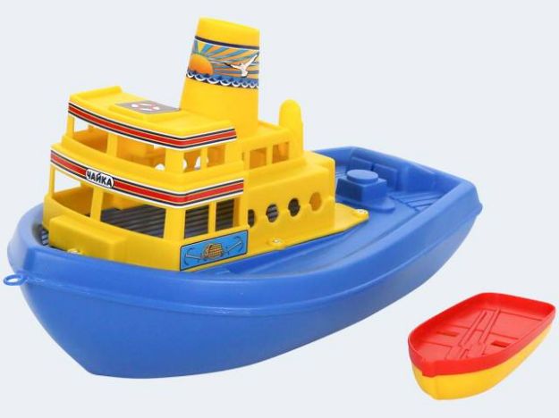 Bild von Boot Möwe mit Rettungsboot 19cm - 36964