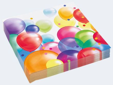Zeige Details für 20 Servietten m Balloons 33x33cm - 9900323 Bild von 20 Servietten m Balloons 33x33cm - 9900323