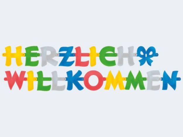 Bild von Grußkette "Herzlich Willkommen" 2m - 1720