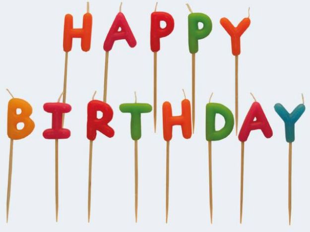 Bild von Kerzenset Happy Birthday - 550114