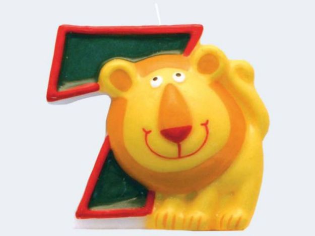 Bild von Zahlenkerze 7 Safari - 551797