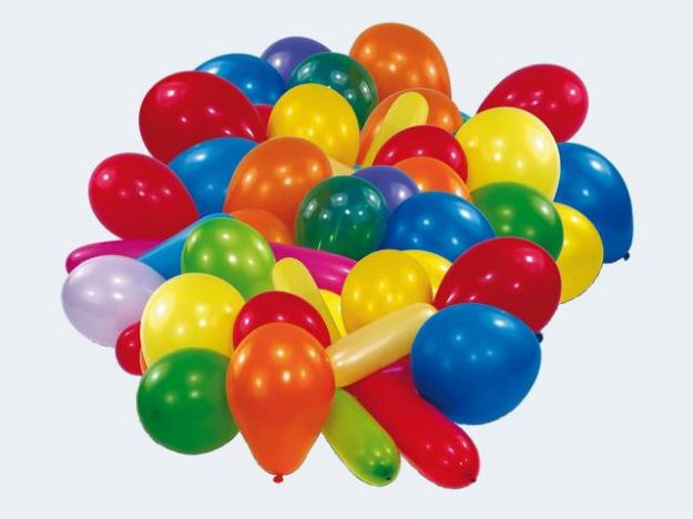 Bild von 100 Luftballons Formen &Farben im Beutel - 9199