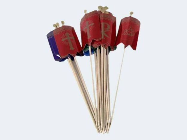 Bild von Osterlammfähnchen 47x77mm - Eine Verkaufseinheit = 25 Stück - 37/19003