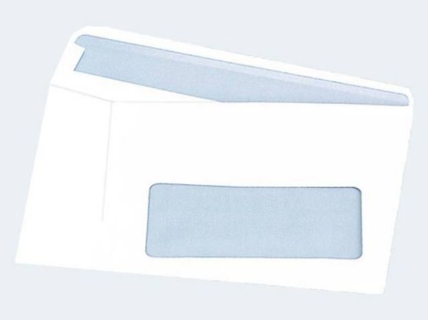 Bild von 1000 Briefhüllen DIN Lang weiss 70g sk m Fenster - 227700