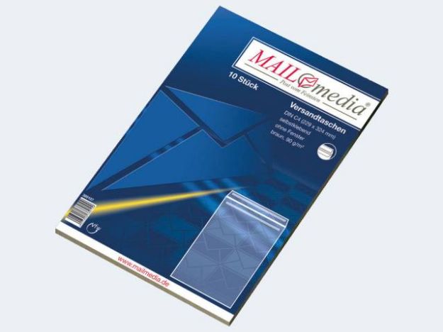 Bild von 10 Versandtaschen C4 braun 90g sk - 38910/7