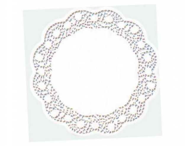 Bild von 6 Tortenspitzen 36cm weiss - 3601100628