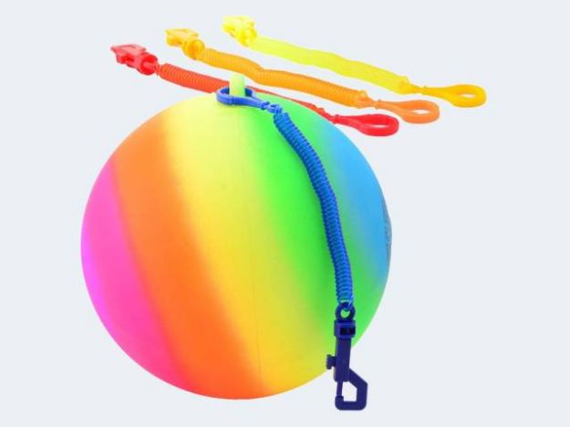Bild von Spiralball Regenbogen aufblasbar Gr 5 - 29621