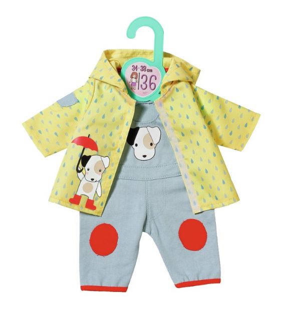 Bild von Dolly Moda Latzhose m.Regenjacke,Gr.36cm - 870594