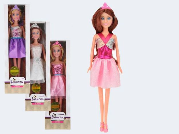 Bild von Lauren Modepuppe 28cm mit Diadem + Partykleid - Ein Stück wird nach dem Zufallsprinzip zugesendet! - 04826Z
