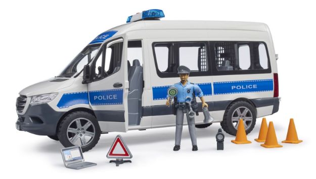 Bild von MB Sprinter Polizei Einsatzfahrzeug mit Polizist