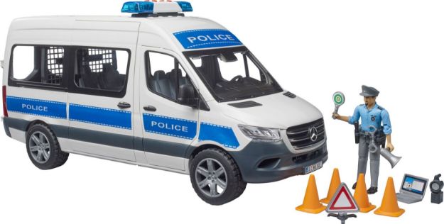 Bild von MB Sprinter Polizei Einsatzfahrzeug mit Polizist