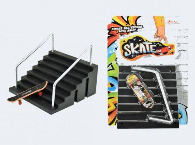 Bild von Finger Skateboard mit Treppe und Geländer - 35556A
