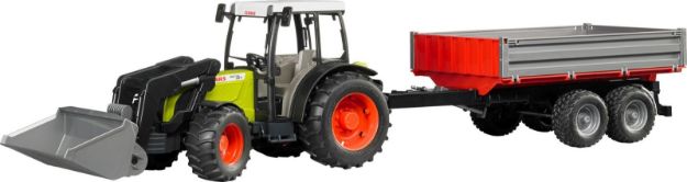 Bild von Bruder 02112 Claas Nectis 267F plus Frontlader mit Anhänger