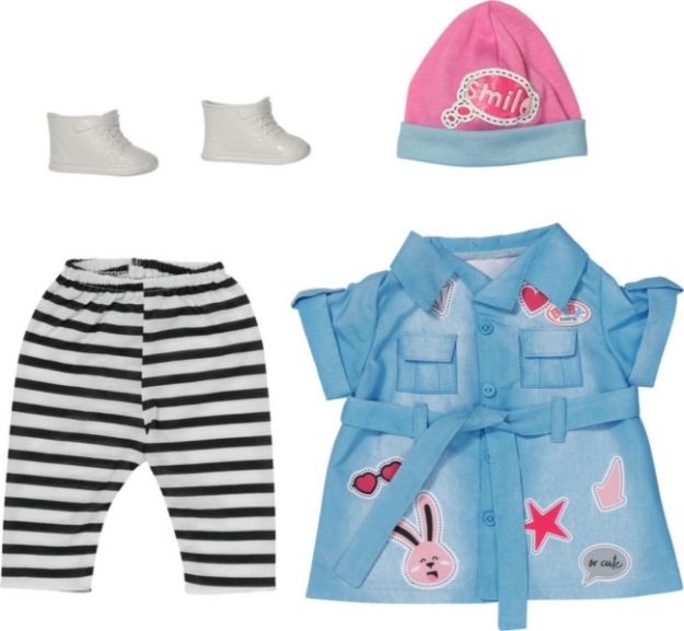 Bild von Zapf 835258 BABY born Deluxe Jeans Kleid 43cm