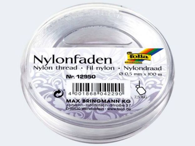 Bild von Nylonfaden 0,50mm/100m auf Spule - 12950