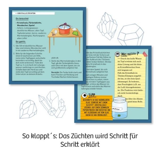 Bild von Blaue Kristalle selbst züchten Experimentier-Set - 657932