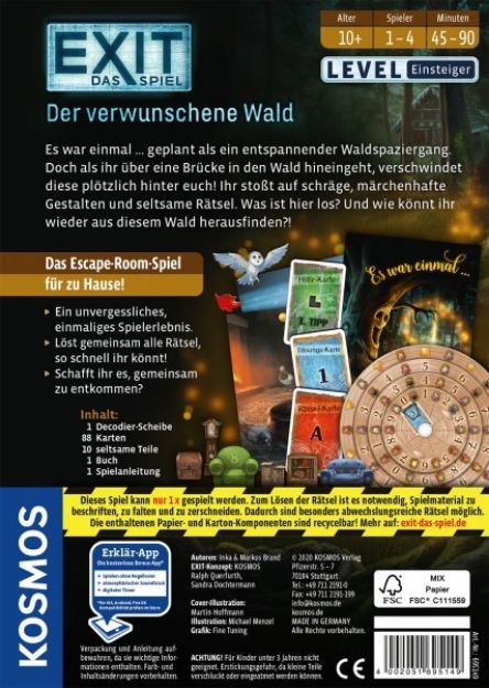 Bild von Kosmos EXIT Das Spiel - Der verwunschene Wald - 695149