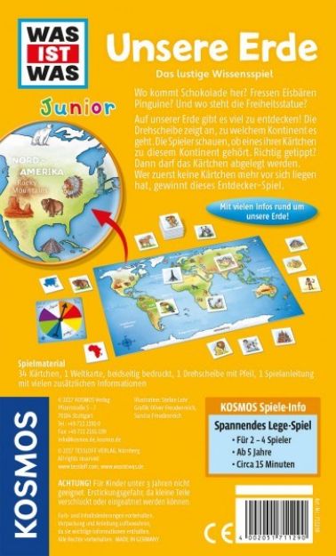 Bild von Kosmos WAS IST WAS Junior - Unsere Erde Mitbringspiel - 711290