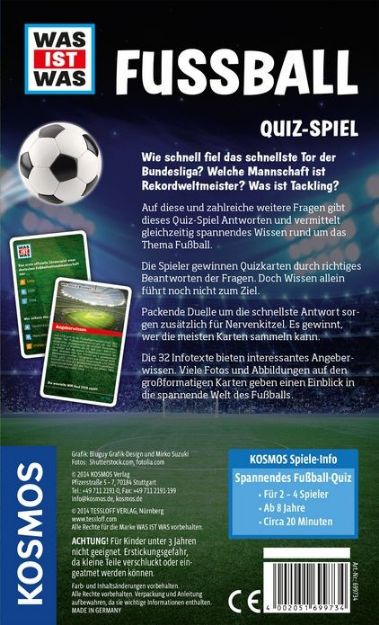 Bild von Kosmos WAS IST WAS Fußball-Quiz Mitbringspiel - 699734