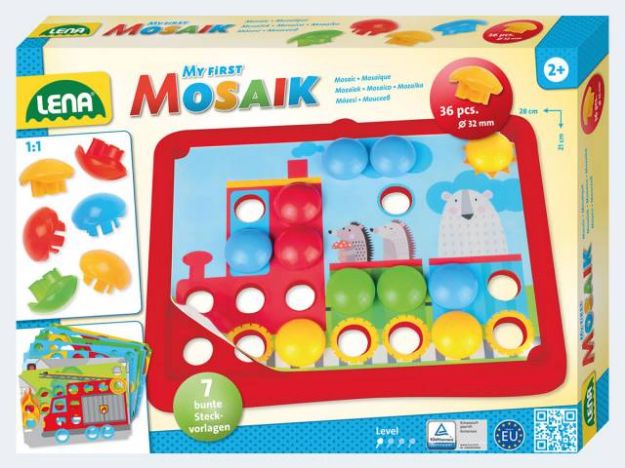 Bild von LENA My First Mosaik-Set Verkehr 36 Stecker - 35633
