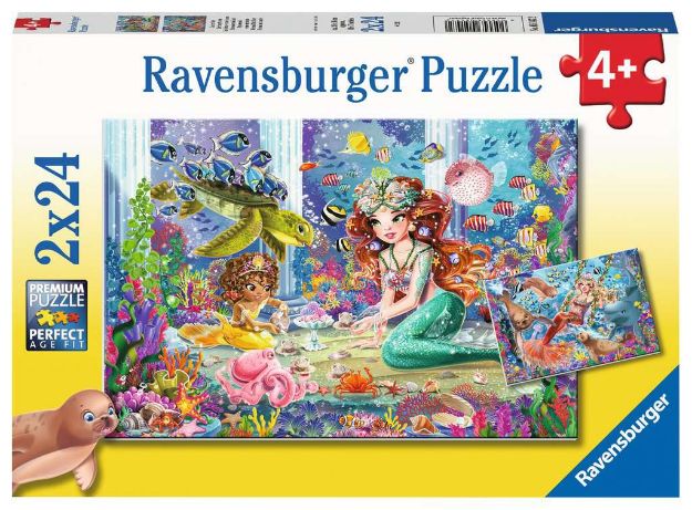 Bild von Puzzle 2x24T Zauberhafte Meerjungfrauen - 05147