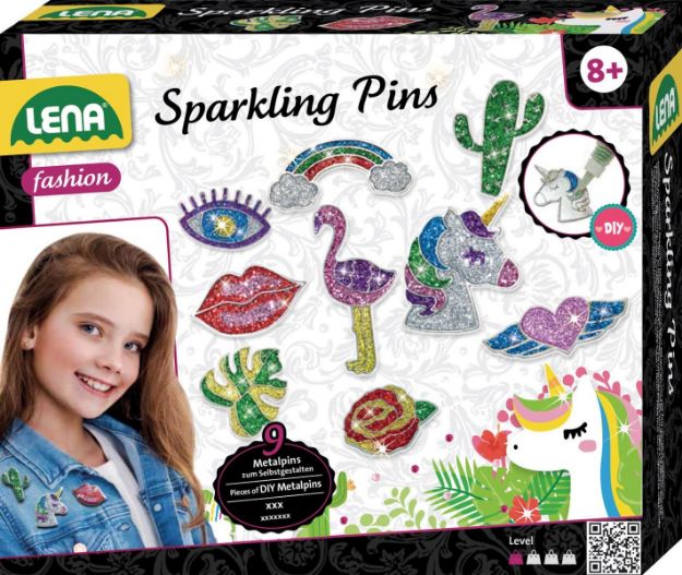 Bild von LENA Bastelbox Sparkling Pins - 42662