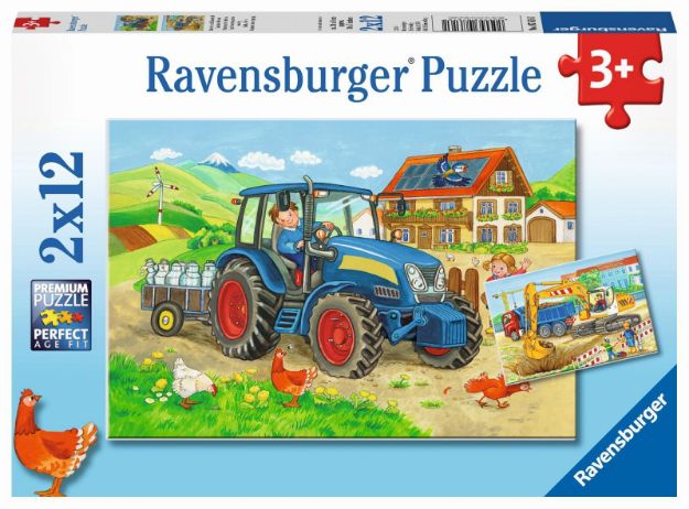 Bild von Ravensburger 07550 Puzzle 2x12Teile  - 07616