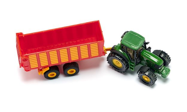 Bild von SIKU 1650 John Deere mit Silagewagen, sortiert