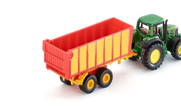Bild von SIKU 1650 John Deere mit Silagewagen, sortiert