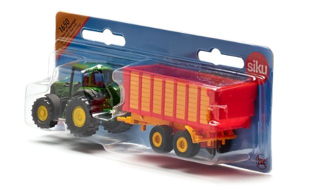 Bild von SIKU 1650 John Deere mit Silagewagen, sortiert