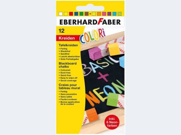 Bild von Tafelkreide 12St neon u basic - 526012