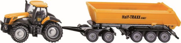 Bild von SIKU 1858 JCB Traktor mit Dolly und Kippmulde
