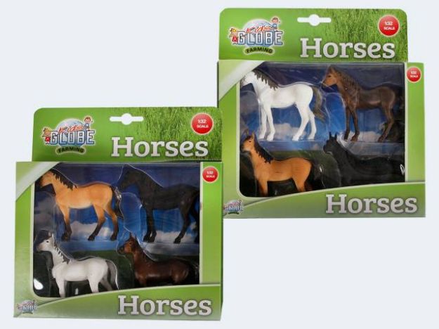 Bild von Farm 4 Pferde 1:32 - Eine Packung ist in der Lieferung enthalten! - 570199