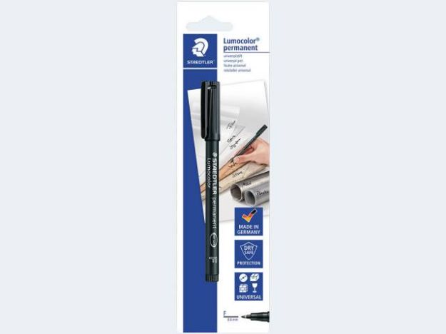 Bild von Lumocolor 318 F schwarz permanent Blister - Eine Verkaufseinheit = 10 Stück - 318-9BKDA