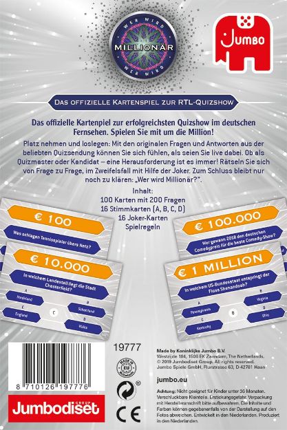 Bild von Wer wird Millionär Kartenspiel - 19777