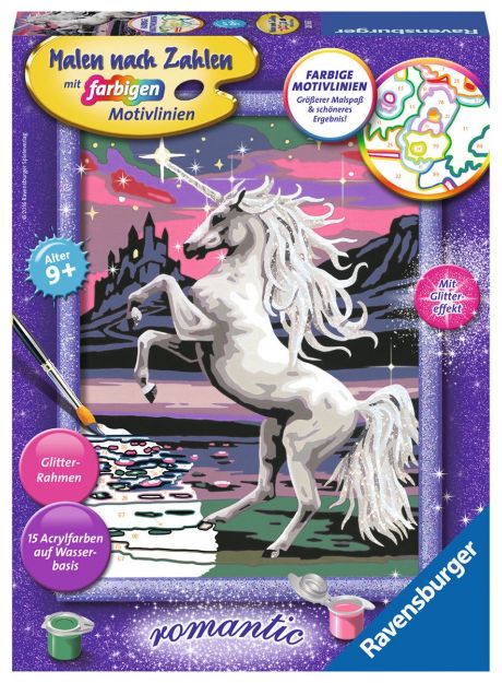 Bild von Ravensburger 28563 Malen nach Zahlen: Magisches Einhorn