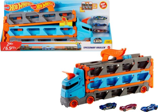 Bild von Mattel GVG37 Hot Wheels 2-in-1 Rennbahn Transporter