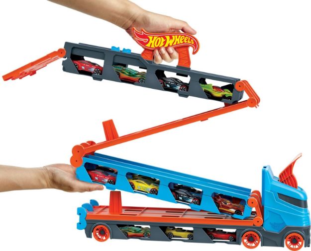 Bild von Mattel GVG37 Hot Wheels 2-in-1 Rennbahn Transporter