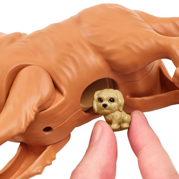 Bild von Barbie Puppe (blond) mit Hund und Welpen - HCK75