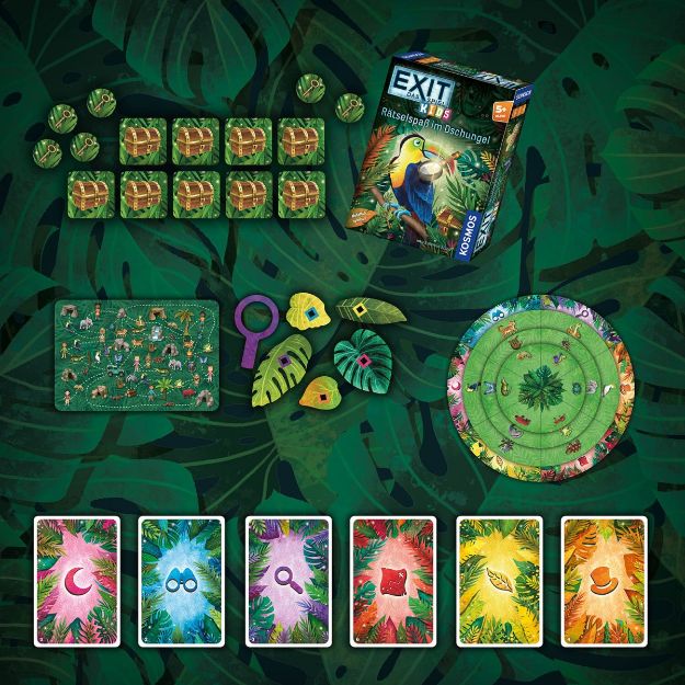 Bild von Kosmos EXIT® - Das Spiel Kids: Rätselspaß im Dschungel - 683375
