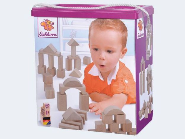Bild von Eichhorn 100 Holzbausteine natur 25mm in Box - 100010141