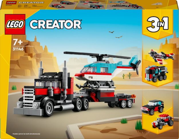 Bild von LEGO® Creator - 31146 Tieflader mit Hubschrauber