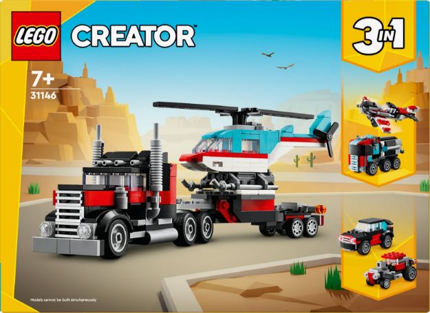 Bild von LEGO® Creator - 31146 Tieflader mit Hubschrauber