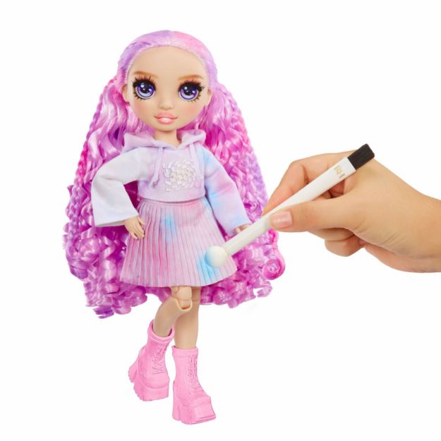 Bild von Rainbow High WaterColor + Create Puppe purple