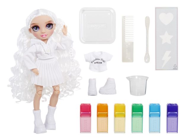 Bild von Rainbow High WaterColor + Create Puppe purple